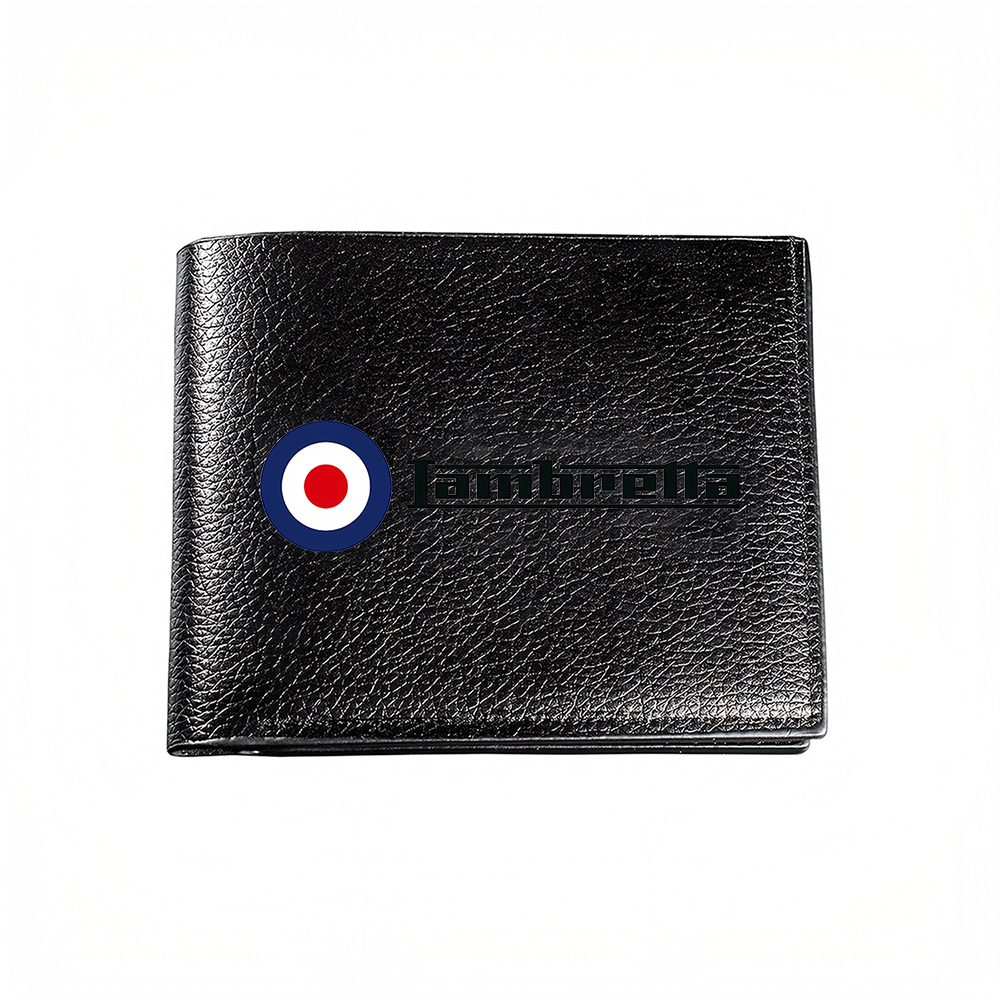 Men'S Accessories Target - Dompet Pria dengan Emblem Bulat, Kasual,