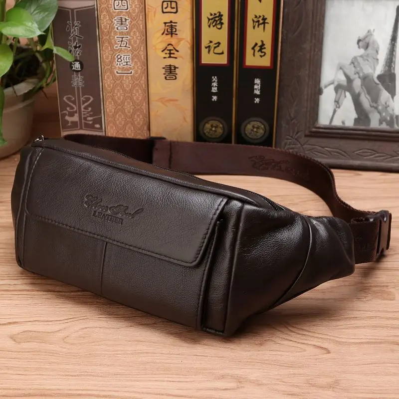 Men Accessories Box - Tas Pinggang Kulit Asli Pria, Tas