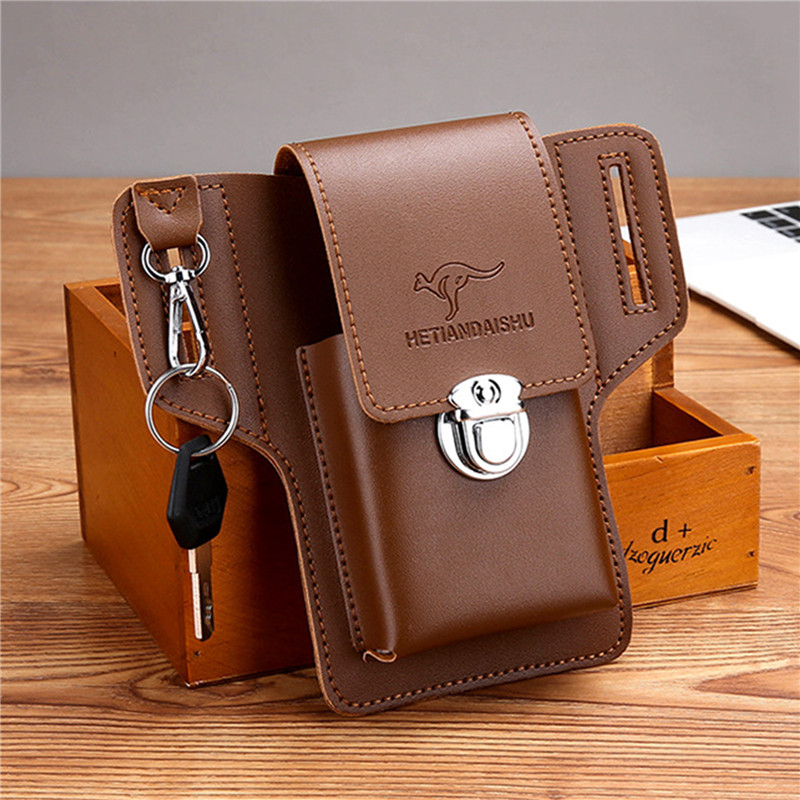 Men Accessories Box - Tas Sabuk Ponsel untuk Pria, Kantong