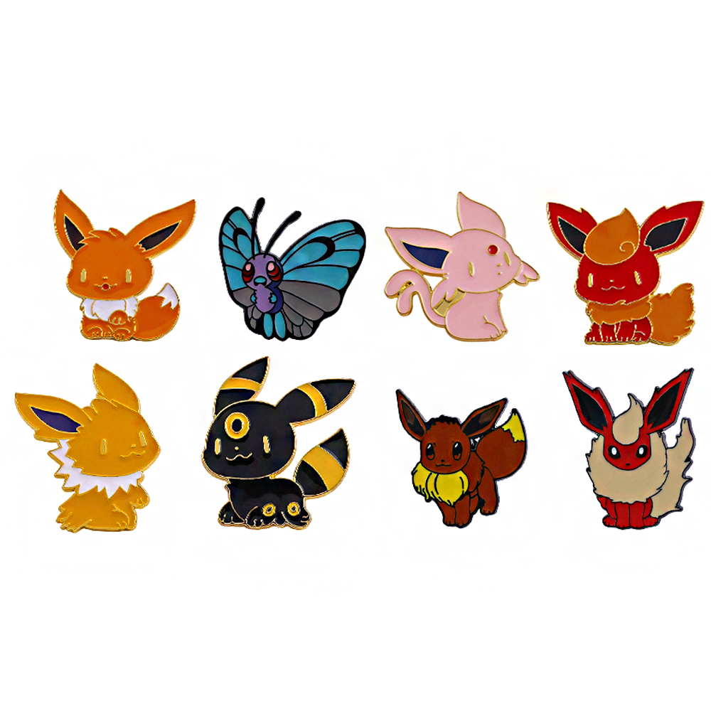 Lapel Pin Enamel - Set 8 buah Pin Enamel Eevee,