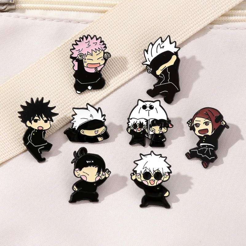 Lapel Pin Enamel - 8pcs Set Pin Enamel Anime Itadori