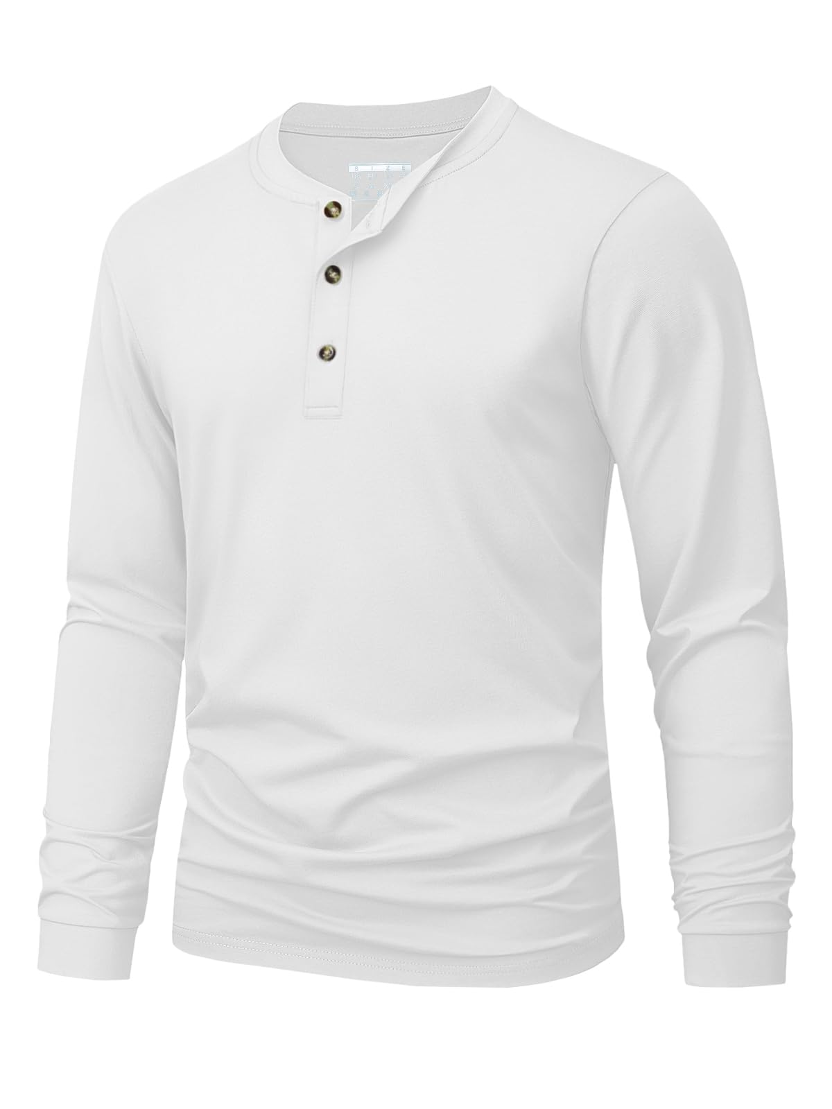 Men'S Accessories Clothing - Kaos Henley Pria Polos Warna Solid,