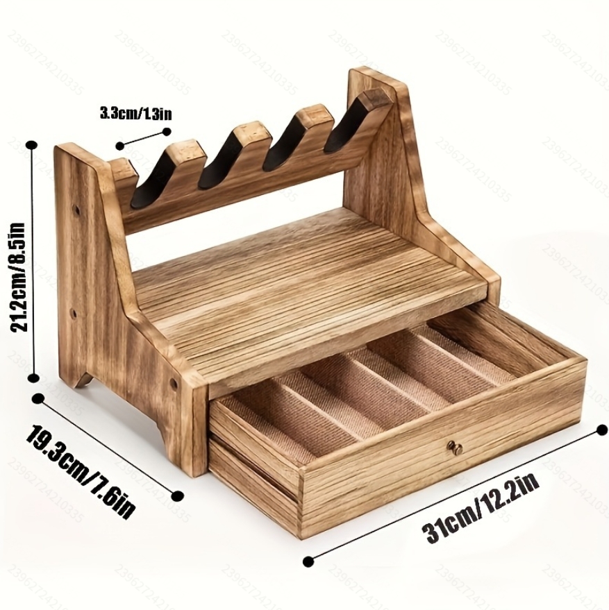 Men Accessories In Store - Rak Penyimpanan Pistol dari Kayu Solid