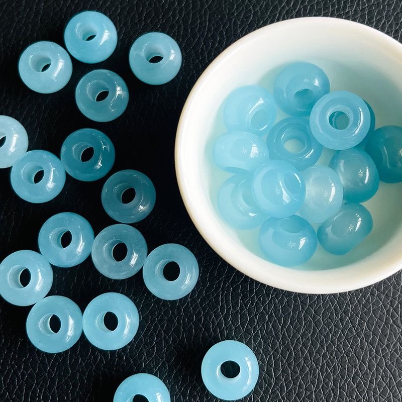 Bead Bracelet Men - 10 buah Manik-manik Berlubang Besar Warna