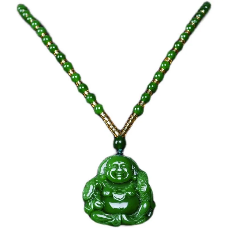 Cina Green Jade Maitreya Buddh - Men'S Accessories And Jewelry ulasan dan harga