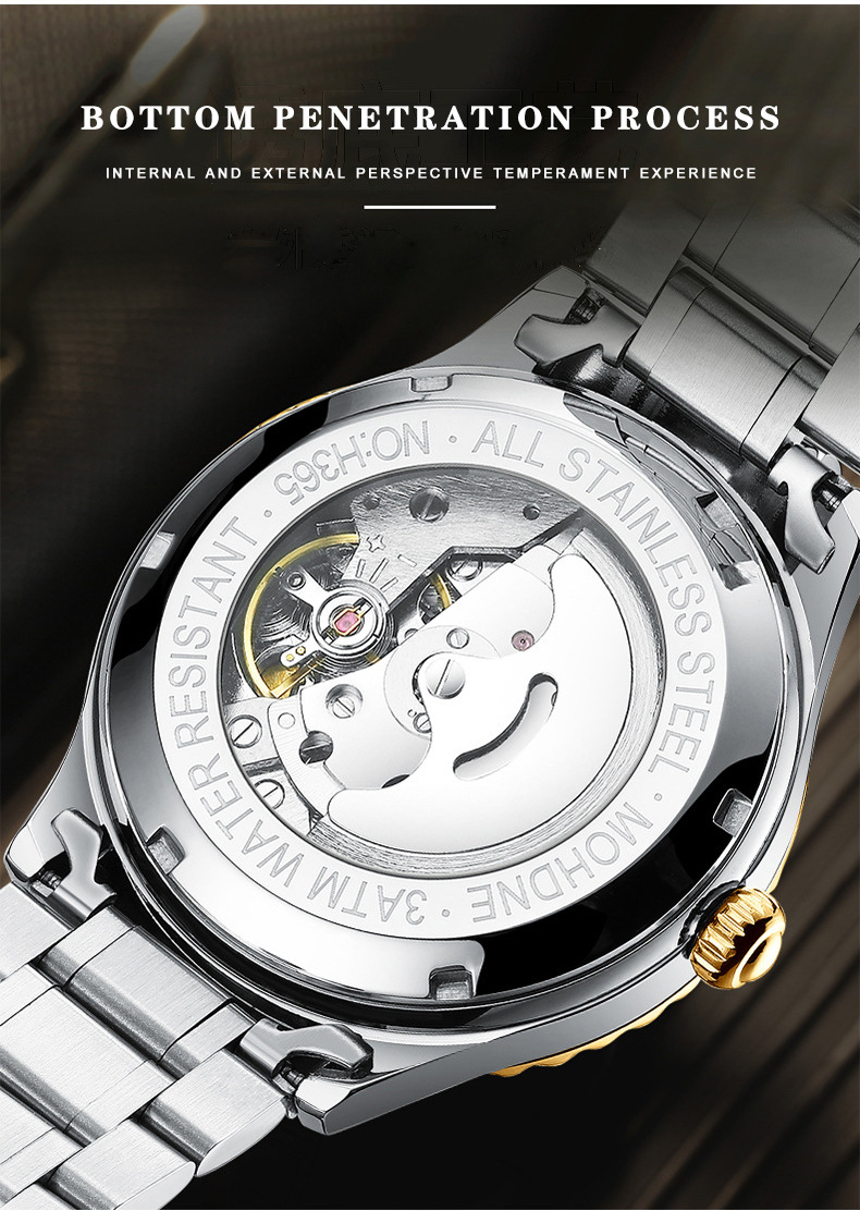 Bindond Jam Tangan Mekanis Oto - Men'S Accessories Luxury Brands ulasan dan harga