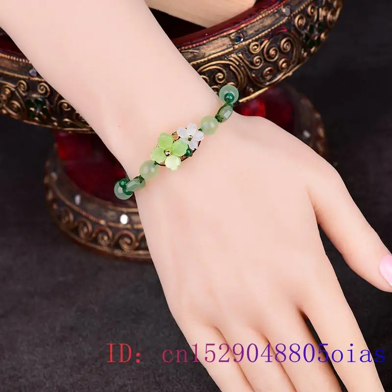 Gelang bunga giok hijau jimat  - Bead Bracelet Men ulasan dan harga