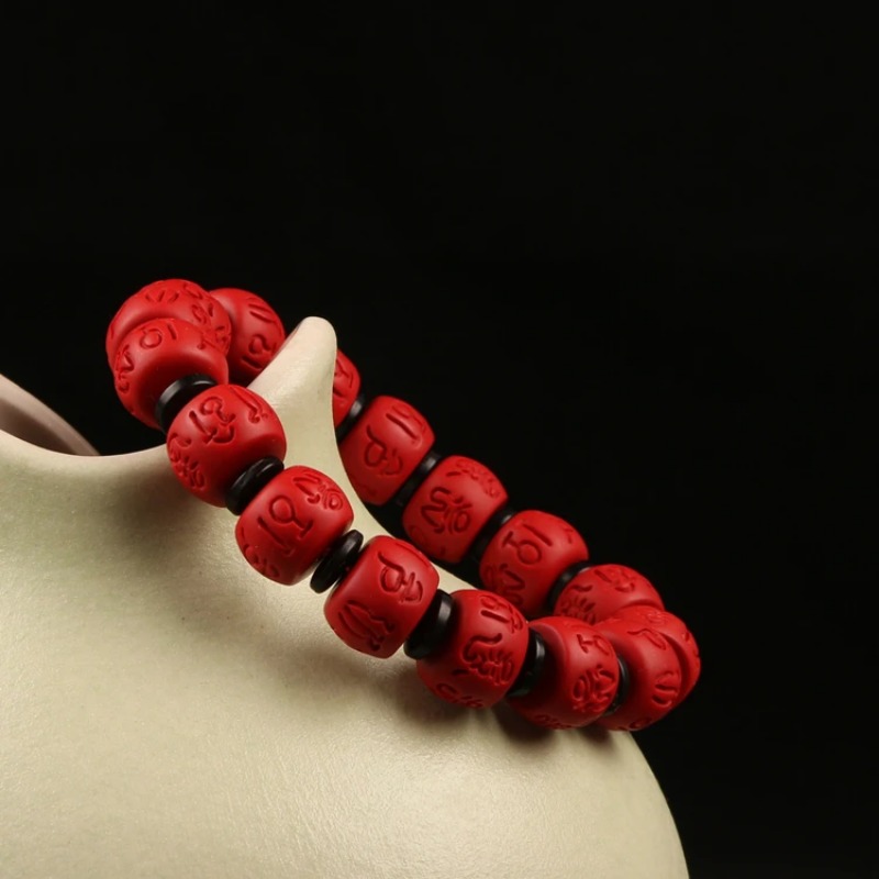 Cina 13*9MM Manik-manik Merah  - Bead Bracelet Men ulasan dan harga