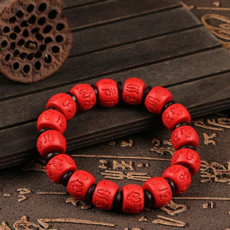 Cina 13*9MM Manik-manik Merah  - Bead Bracelet Men ulasan dan harga