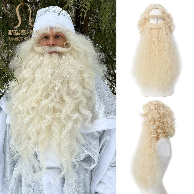 Wig Rambut Santa Klaus Natal + - Mens Accessories Style ulasan dan harga