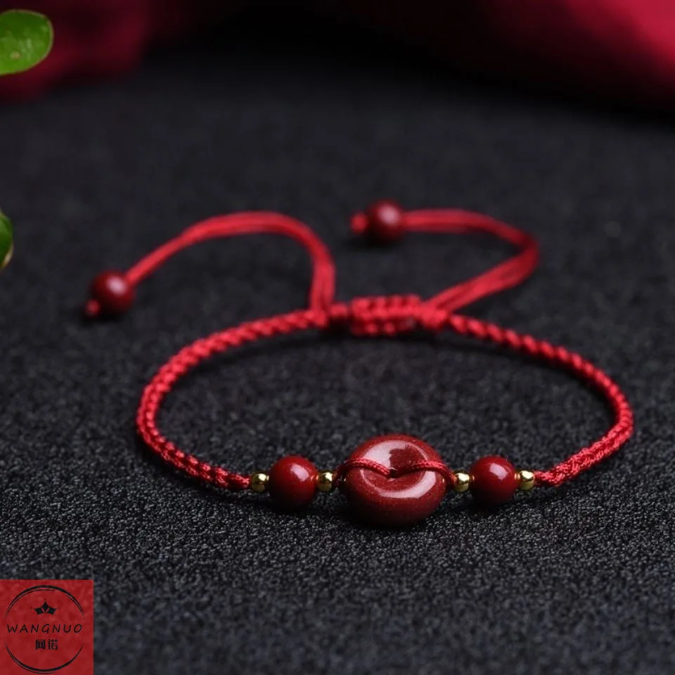 Disesuaikan Cinnabar Merah Ala - Bead Bracelet Men ulasan dan harga