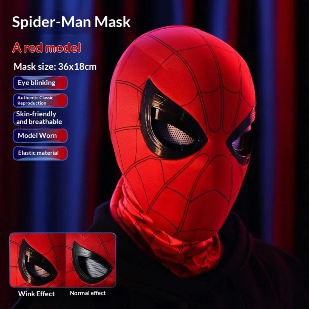 Topeng Spider-Man Dengan Mata  - Men'S Accessories Clothing ulasan dan harga