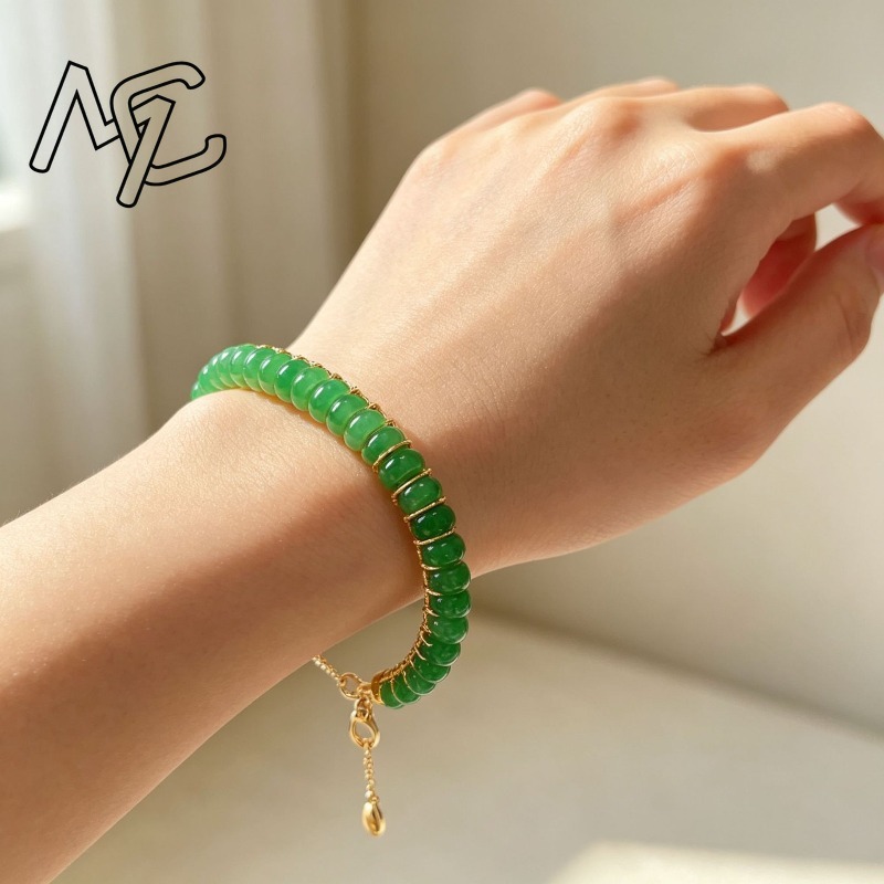 Gelang Manik-Manik Batu Giok B - Bead Bracelet Men ulasan dan harga