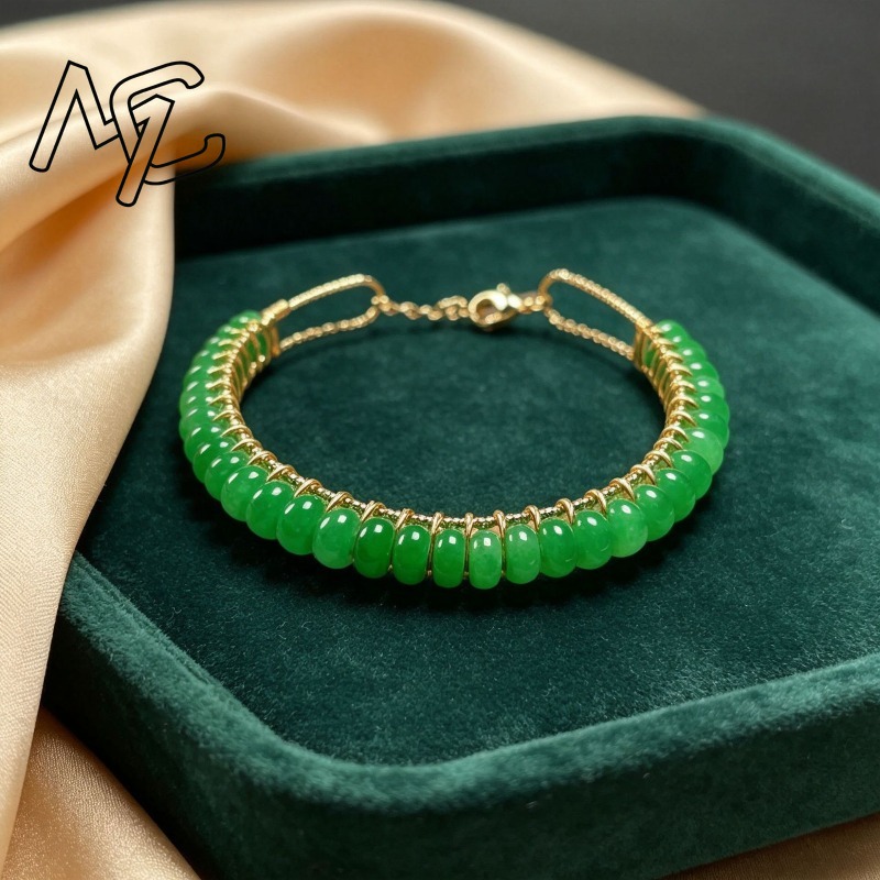 Gelang Manik-Manik Batu Giok B - Bead Bracelet Men ulasan dan harga
