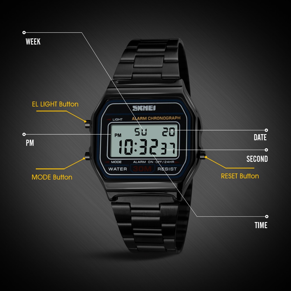 Skmei Jam Tangan Digital Olahr - Men'S Accessories Luxury Brands ulasan dan harga