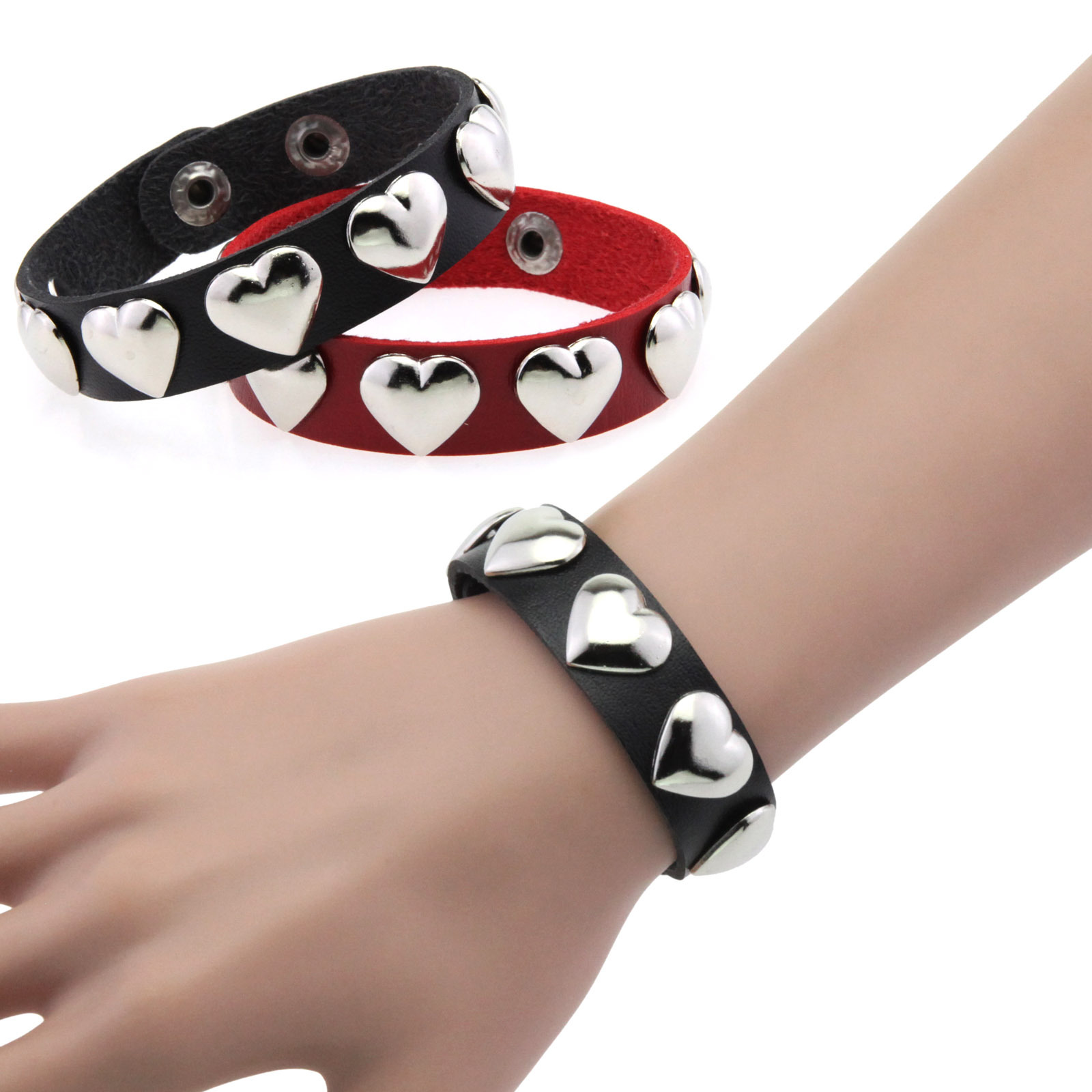 Gelang Keren Punk Hati untuk W - Men'S Accessories Trends 2025 ulasan dan harga