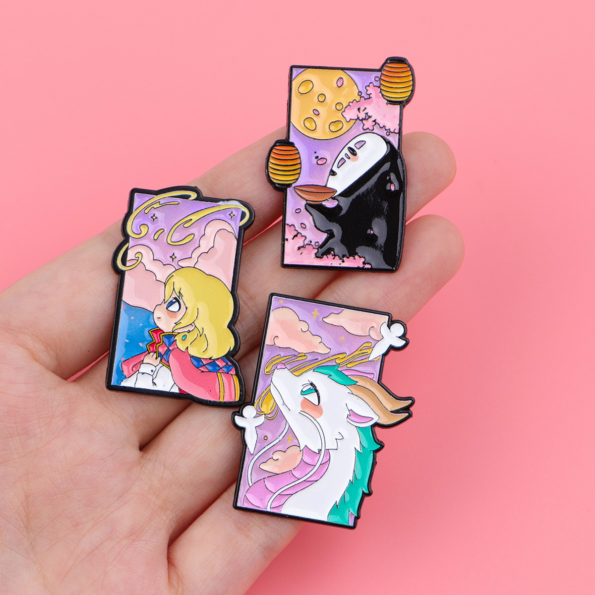 Pin Enamel Seri Anime Healing, - Lapel Pin Enamel ulasan dan harga